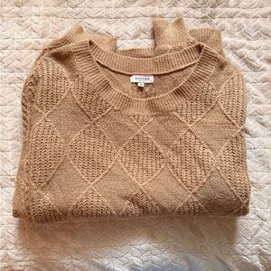 ANDREE BY UNIT Women's Camel Crew Neck Sweater